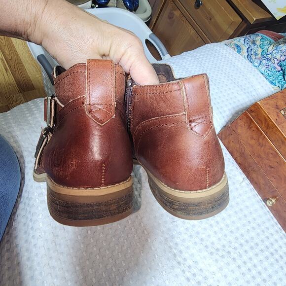 TIMBERLAND EUC WOMENS SZ 8W SAVIN HILL DOUBLE BUCKLE BOOTIES BOOTS SHOES - Picture 10 of 11